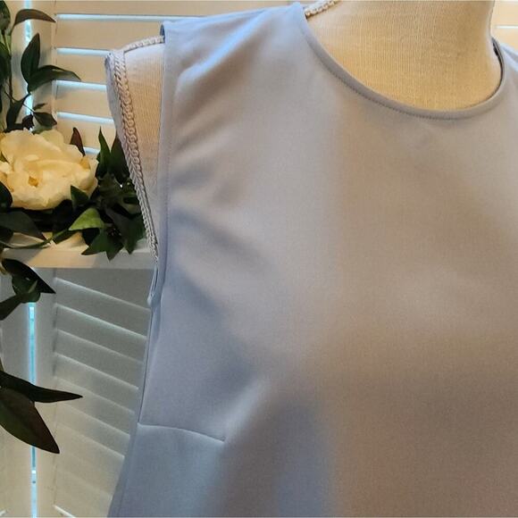 LDT BY ALEX + MICHAEL SLEEVELESS FLOUNCE MINIDRESS SIZE 4 RETAIL $250 - Picture 3 of 10